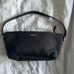 Gucci pouchette, canvas boat bag